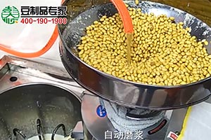 100型豆坊专用豆腐机生产现场